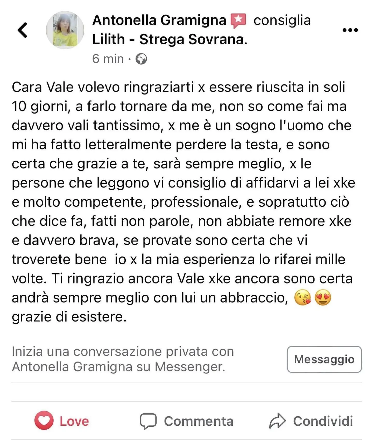 Screenshot testimonianza 5
